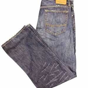 American Eagle Outfitters Men's Dark Blue Straight Jeans